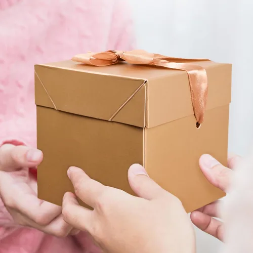 Vista 7 de 6 cajas cuadradas con tapas y cintas, caja dorada para cumpleaños, Navidad, aniversario (dorado, 6 x 6 x 6 pulgadas)