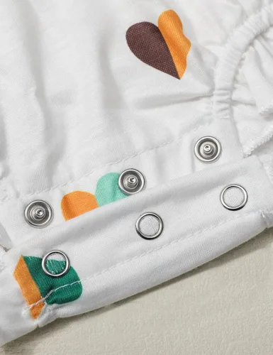 Vista 9 de Ropa de bebé niña con volantes de manga larga de algodón y lino con botón + diadema 2 piezas de otoño para bebé niña