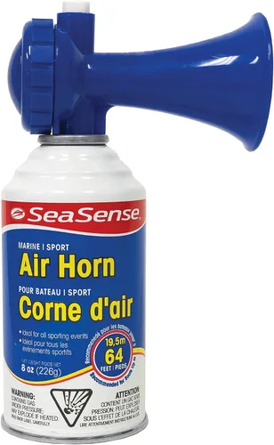 Bocina de Aire SeaSense – Tamaño Jumbo (8 oz), 127 dB – Alcance de 1 Milla de Sonido, Cumple con los Estándares EPA y USCG – Excelente para