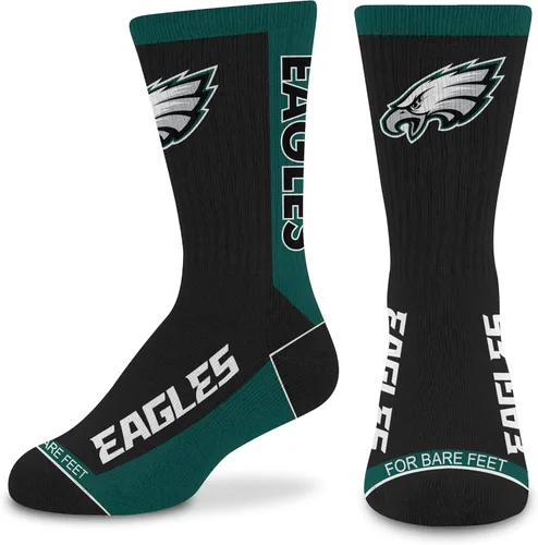 Vista 35 de For Bare Feet NFL - Calcetines unisex para niños de la NFL Mvp Crew