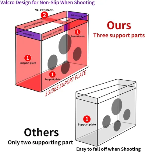 Vista 2 de Hely Cancy - Bolsa de malla portátil para práctica de tiro, compatible con dardos Nerf para niños mayores de 6 años