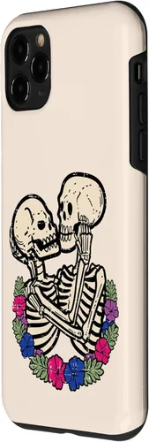 Vista 2 de Funda para iPhone 11 Pro Bisexual Skeletons Kissing Bi Pride Flag Lgbtq Mujeres Hombres