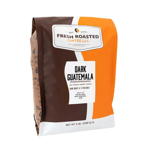 Vista 27 de Fresh Roasted Coffee, Supremo colombiano oscuro, 2 libras (32 onzas), tostado medio oscuro, Kosher, molido