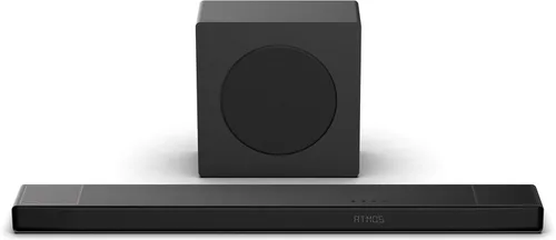 Vista 15 de Hisense HS2100 Barra de sonido de 2.1 Ch 240W con subwoofer inalámbrico - DTS Virtual X, Dolby Audio, Ezplay, 6 modos de ecualización, HDMI ARC