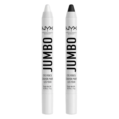 Vista 17 de NYX PROFESSIONAL MAKEUP Lápiz de Ojos Jumbo, Barra de Sombra de Ojos Mezclable y Lápiz Delineador - Black Bean (Negro)