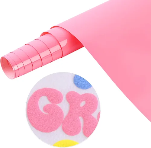 Vista 39 de Tintnut Rollo de vinilo de transferencia de calor, 10 pulgadas x 6 pies, rollo de espuma de transferencia térmica de color verde bosque 3D mediano