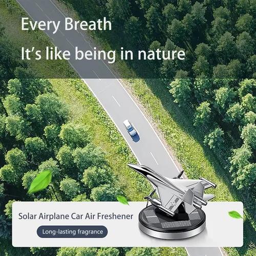 Vista 6 de Warplane - Ambientador de coche giratorio solar para coche, perfume para avión