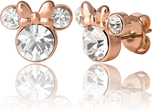 Disney Womens Minnie Mouse Birthstone Stud Earrings - Minnie Mouse Earrings - Birthstone Jewelry - Disney Jewelry
