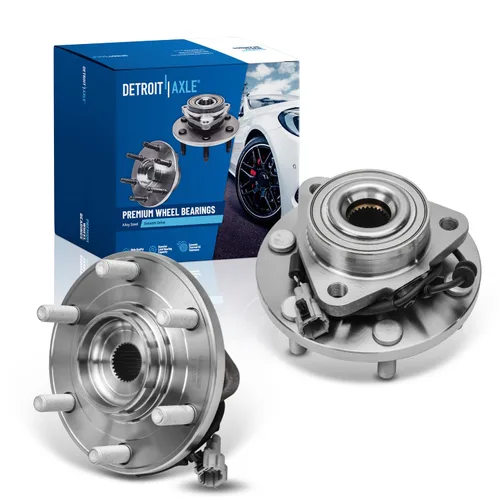 Vista 24 de Detroit Axle - 2 bujes de rodamiento de rueda traseros para Suzuki Aerio 2002-2007, Suzuki Esteem 1995-2002, 2 rodamientos de rueda completos