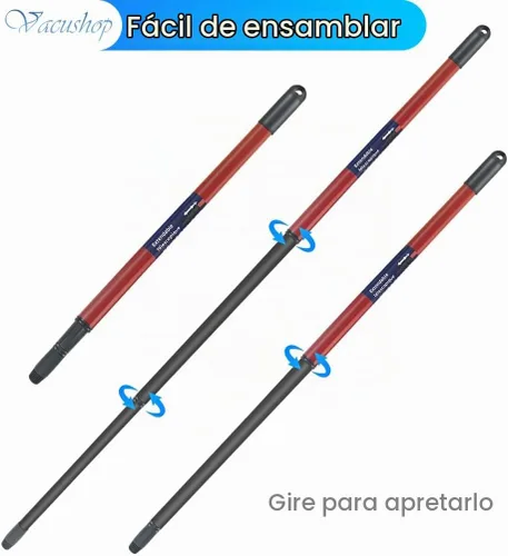 Vista 4 de Accesorios de fregona de repuesto para mopa giratoria O-Ceda 1 tanque/2 tanques mango x1 pieza (mango)