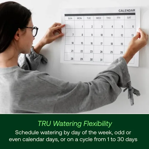 Vista 5 de Rain Bird TRU8O - Controlador/Temporizador de Riego para Interior/Exterior Basado en Programa, Listo para WiFi, 8 Zonas/Estación