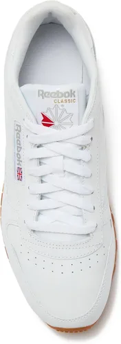 Vista 4 de Reebok Classic Leather Sneakers for Men - Black or White Tennis Mens Shoes Size 6 to 18