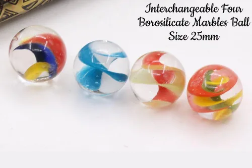 Vista 3 de Caleidoscopio de mármol Exquisito diseño de latón grabado con mármoles intercambiables Espejos de primera superficie para patrones claros