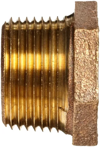 Vista 2 de Anderson Metals accesorios de tubería de latón, buje hexagonal, NPT macho x NPT hembra, 1