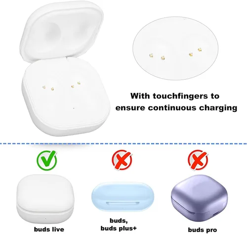 Vista 2 de Funda de carga con cable, para Galaxy Buds Live R180 carga rápida auriculares cargador cargador Dock
