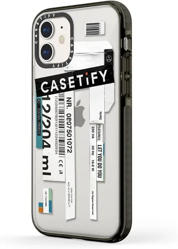 Vista 2 de CASETiFY Funda Impact para iPhone 11 - Casetify - Negro transparente Casetify (RECASETIFY)