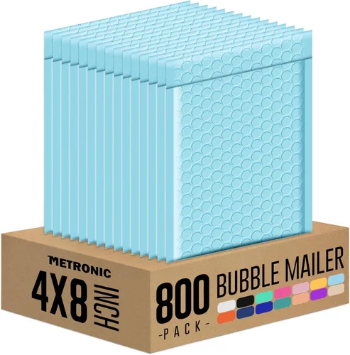 Vista 23 de Metronic Sobres de burbujas de 6 x 10 pulgadas, paquete de 100 sobres Azul