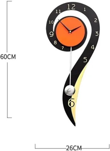 Vista 2 de Home Decoration Clock Creative Wall Clock Modern Contemporary Wooden Metal Interior for Kitchen Bedroom Living Room Office Clocks Wall