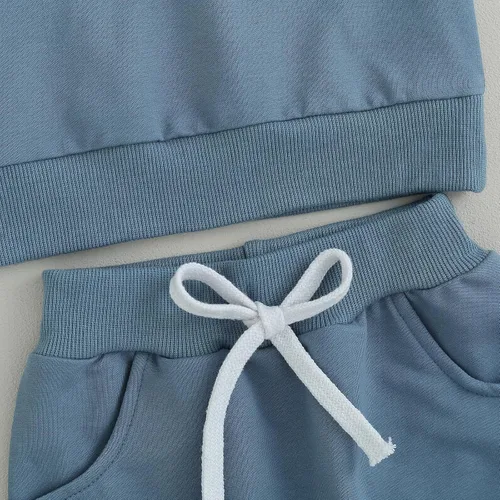 Vista 166 de Conjunto de ropa de otoño e invierno para bebé y niño, sudadera larga con capucha y pantalones para niños pequeños, 6, 12, 18, 24 meses, 2T Adorable