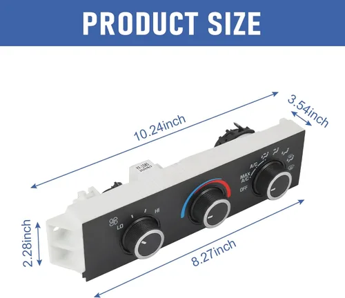 Vista 6 de DICMIC Módulo de control climático del calentador de A/C delantero Compatible con 1996-2014 Chevrolet Express 1500 GMC Savana 1500 1996-2020