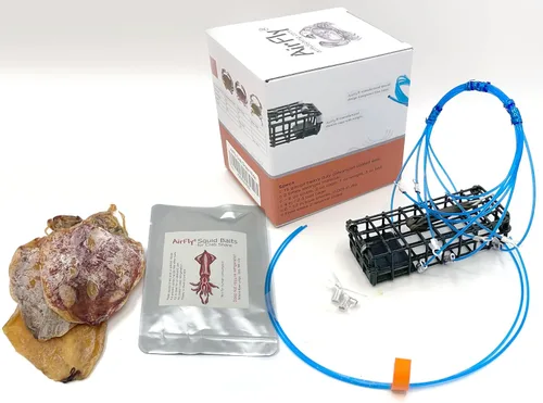 Vista 3 de AirFly Heavy Surf 6-Loop Crab Trap for Fishing Poles – Lead-Free, USA-Made, Premium Durable Loops – Ideal for Dungeness, Blue, Rock Crabs – Includes