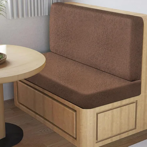 Vista 2 de Fundas de cojín de aspecto de cuero para RV Dinette, fundas elásticas para cojines de camping para sofá de remolque de viaje, asiento de cabina