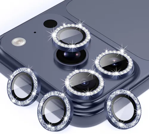 Vista 60 de AGVEE Paquete de 6 unidades para iPhone 12 Pro/12/12 Mini/11 Pro Max/11 Pro/11 Pro/11 Protector de lente de cámara, anillo de metal brillante