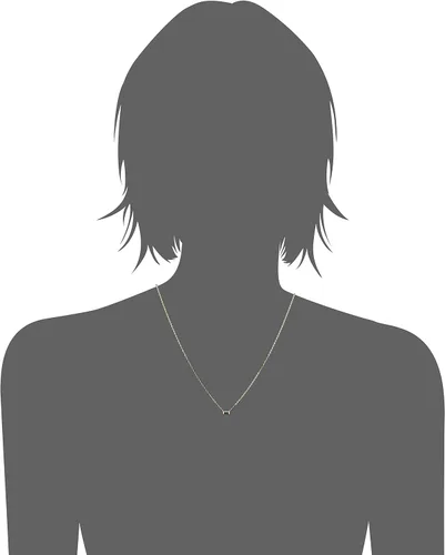 Vista 2 de Tienda Collection - Collar con colgante de baguette de plata de ley, 18.0in