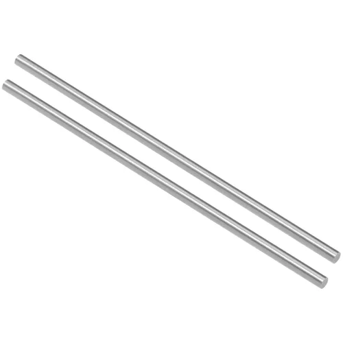 Vista 14 de uxcell 2 piezas varillas de metal redondas de acero, 2 mm x 200 mm de acero de alta velocidad (HSS) barra de torno herramienta, para eje engranaje