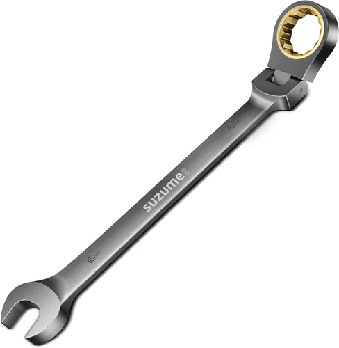 Vista 20 de SUZUME Llave de trinquete de cabeza flexible de 1/2 "SAE 72 dientes de acero Cr-V con cabezal flexible de 180° 15K+ engranajes bloqueados ciclo