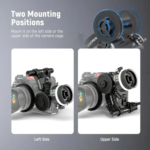 Vista 5 de NEEWER Engranaje M0.8-65T para seguimiento de enfoque, estándar 0.8 MOD y 65 dientes compatible con SmallRig Follow Focus y NEEWER Mini Follow