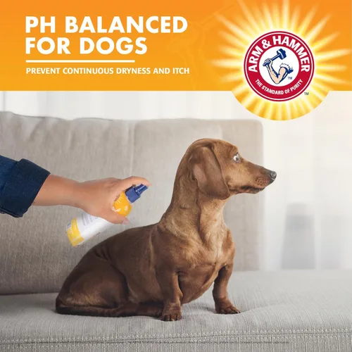 Vista 4 de Arm & Hammer Spray para aliviar la picazón para perros - Alivio de la picazón del perro con bicarbonato de sodio aroma a manzanilla y menta
