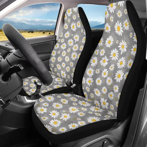 Vista 9 de Bulopur - Fundas abstractas de estilo bohemio con mandala para asientos de automóvil, juego de 2, fundas universales delgadas para asientos