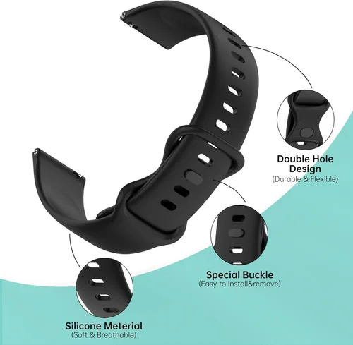 Vista 2 de Chofit Correa de reloj Veryfit - IDW13/IDW16/IDW19/IDW21/IDW25/IDW26, correa de silicona suave para reloj inteligente, correa de repuesto