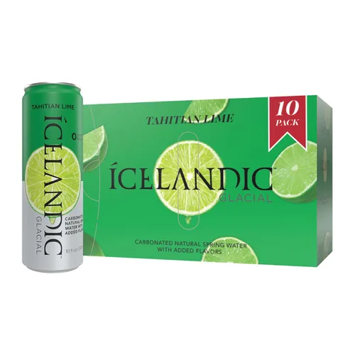Vista 10 de Icelandic Glacial - Agua con gas sin sabor, latas de 330 ml / 11.1 fl oz (paquete de 10)