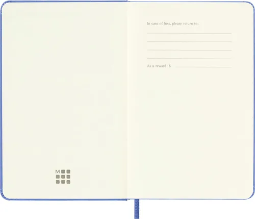Vista 5 de Moleskine Cuaderno clásico, bolsillo, a rayas, azul hortensia, tapa dura (3.5 X 5.5)