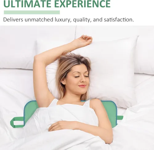 Vista 8 de Almohadilla de cama de posicionamiento con 8 asas reforzadas, 34 x 52 pulgadas, sábana de transferencia reutilizable y lavable, asistente de ayuda