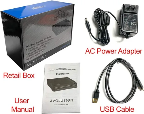 Vista 5 de Avolusion HDDGear Pro X 8TB USB 3.0 Disco duro externo para juegos (preformateado para PS4 Pro, delgado, original)
