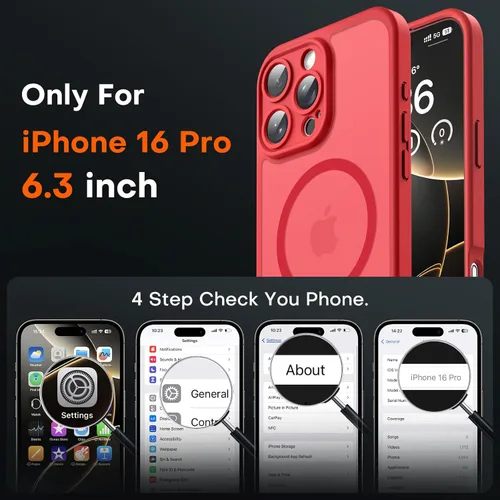 Vista 818 de TOCOL Funda para iPhone 11, compatible con Magsafe, protección completa de cámara, imanes integrados, protección contra caídas, funda translúcida