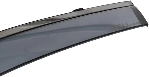 Vista 6 de Wellvisors - Deflectores de viseras de ventana compatibles con Nissan Pathfinder 2022-2023, borde negro