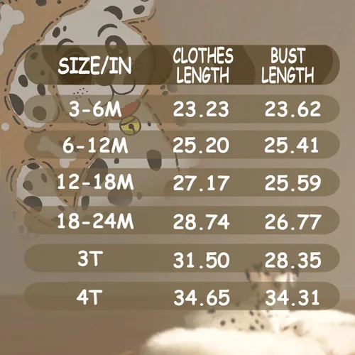 Vista 5 de Waghaw Disfraz de dálmata para bebé niño y niña, traje de Halloween