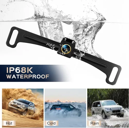 Vista 5 de Cámara de respaldo - AHD 1080P de metal, cámara trasera de visión trasera de 170 grados de ángulo amplio para autos, camiones, SUV y RVs