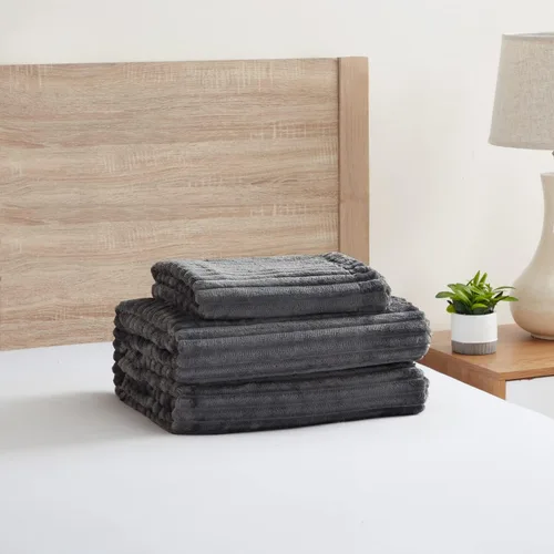 Vista 4 de Nestl Juego de funda de edredón de franela de alta calidad, juego de funda de edredón reversible de 2 piezas con respaldo de microfibra, 1 funda