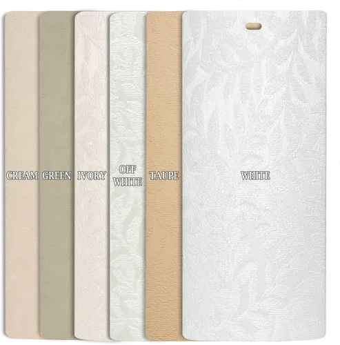 Vista 5 de DALIX Rainforest Cream - Láminas verticales con textura ciega (46.5 unidades, 5 unidades)