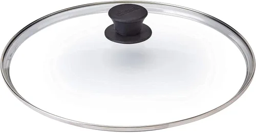 Vista 2 de Glass Lids - 8"-inch/20.32cm + 10"-inch/25.4-cm - Compatible with Lodge - Tempered Replacement Cover - Oven Safe for Skillet Pots Pans - Universal
