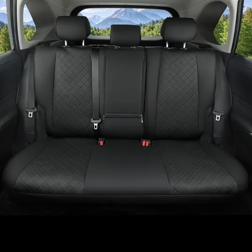 Vista 2 de GIANT PANDA Juego completo de fundas de asiento para automóvil con ajuste personalizado para Toyota Rav4 2013 2014 2015 2016 2017 2018 Rav 4 LE