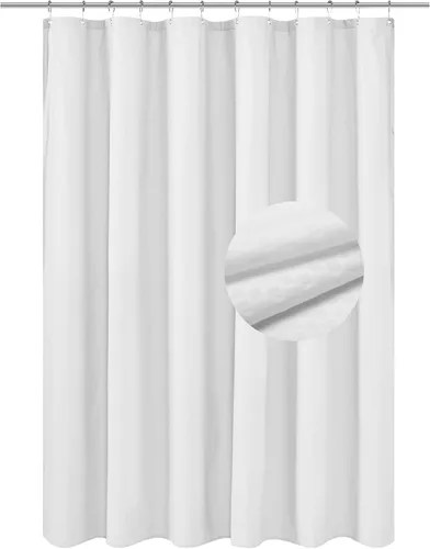 Vista 13 de Barossa Design Cortina de ducha de tela impermeable o forro de microfibra de 72 pulgadas de ancho x 80 pulgadas de alto, extra larga, calidad