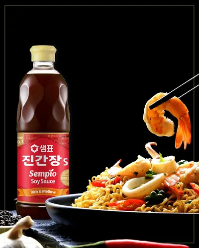 Vista 6 de Sempio Salsa de soja Jin S 29.08 Fl Oz (29.1 fl oz)