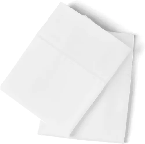 Vista 12 de PeachSkinSheets Night Sweats: El juego original de fundas de almohada suaves de 1500 hilos estándar color almendra (marfil)