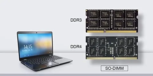 Vista 3 de TEAMGROUP Elite 8 GB DDR4 2400 MHz PC4-19200 CL16 sin búfer ECC 12 V SODIMM 260 pines portátil RAM - TED48G2400C16-S01